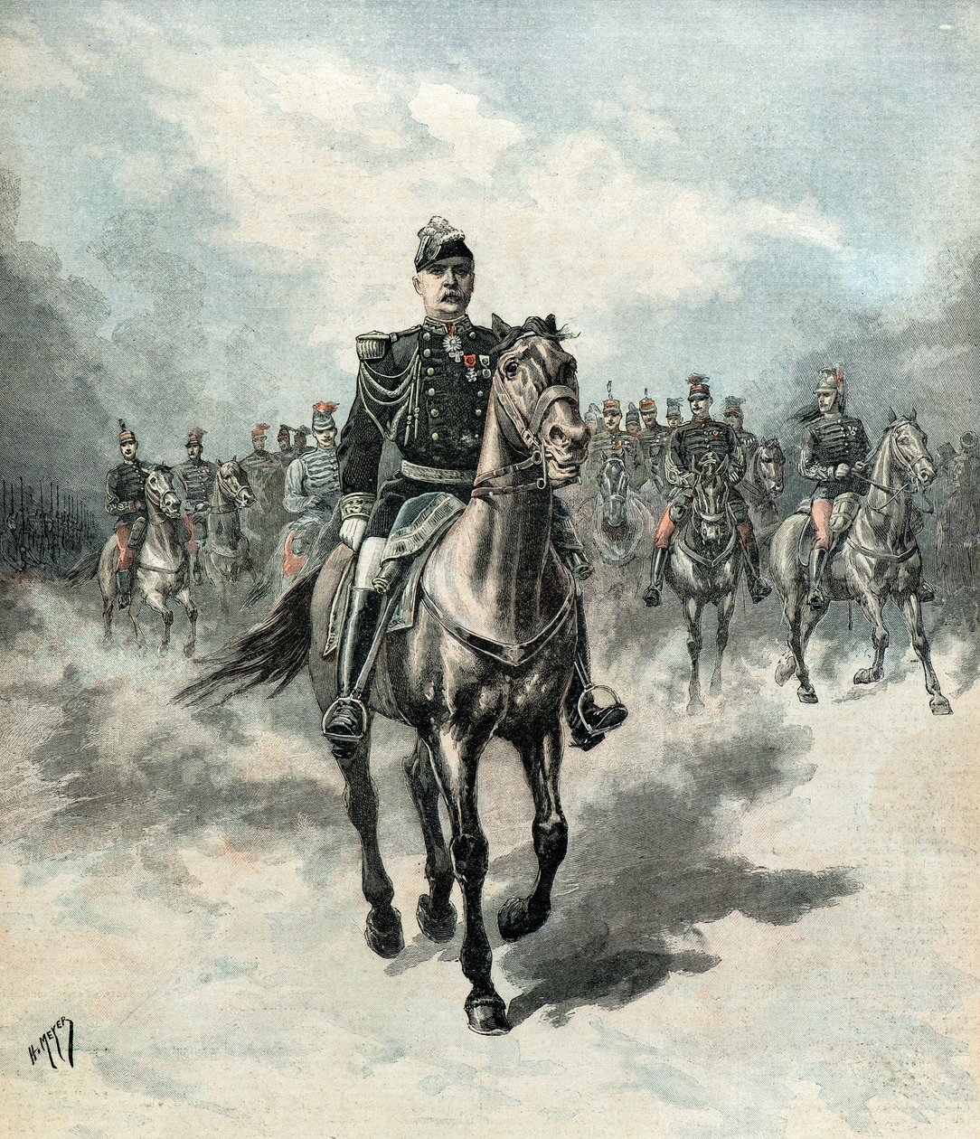 A General de France bejárata Lille-ben alkotó: Henri Meyer