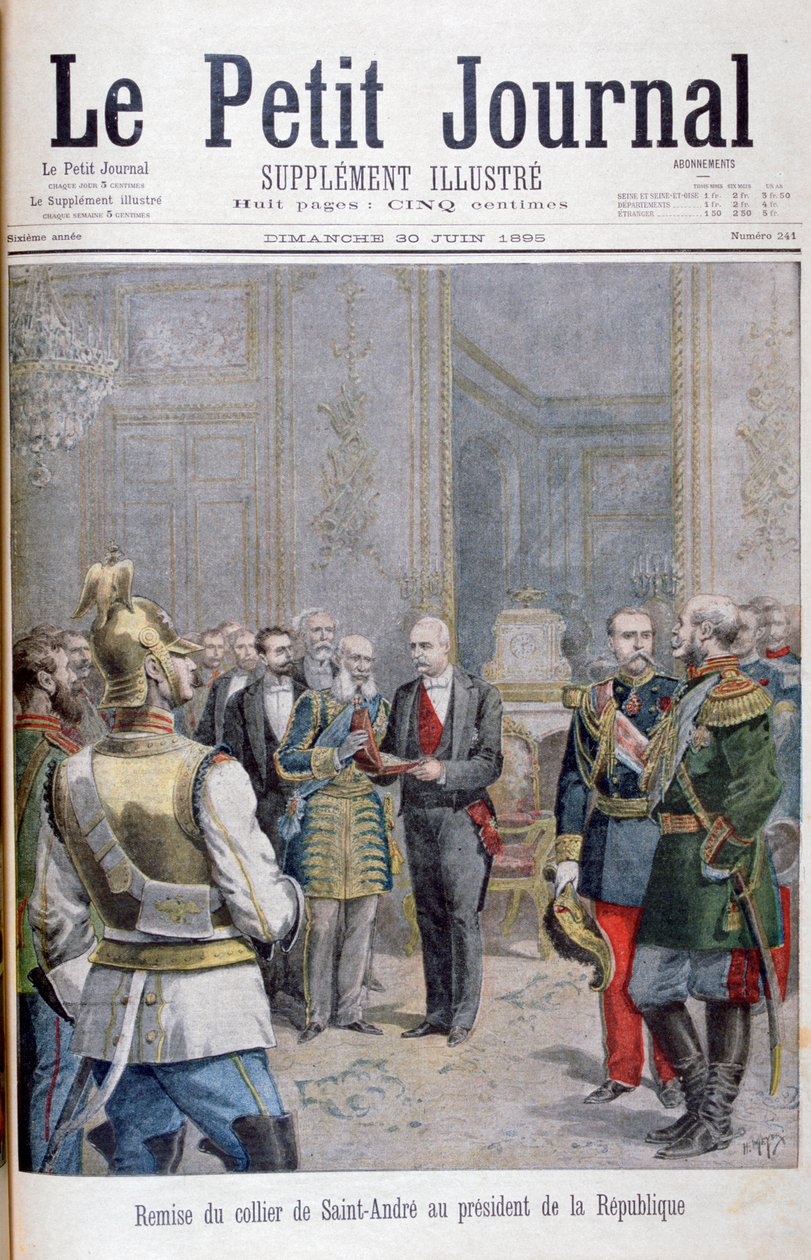A Colier de Saint André átadása a köztársasági elnöknek, 1895 alkotó: Henri Meyer