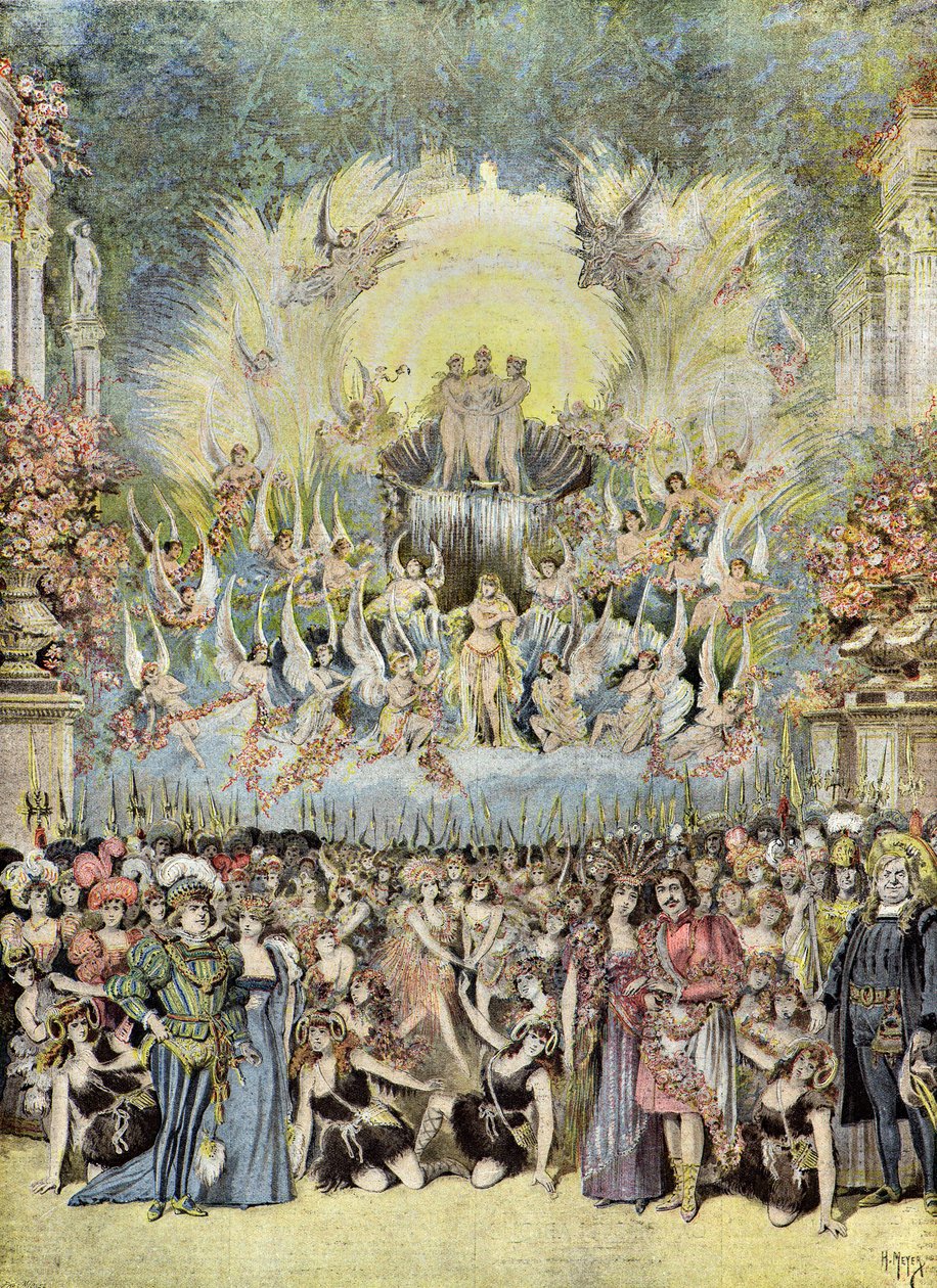 A párizsi Theatre de la gaite társulata, 1895 (Illusztráció) alkotó: Henri Meyer