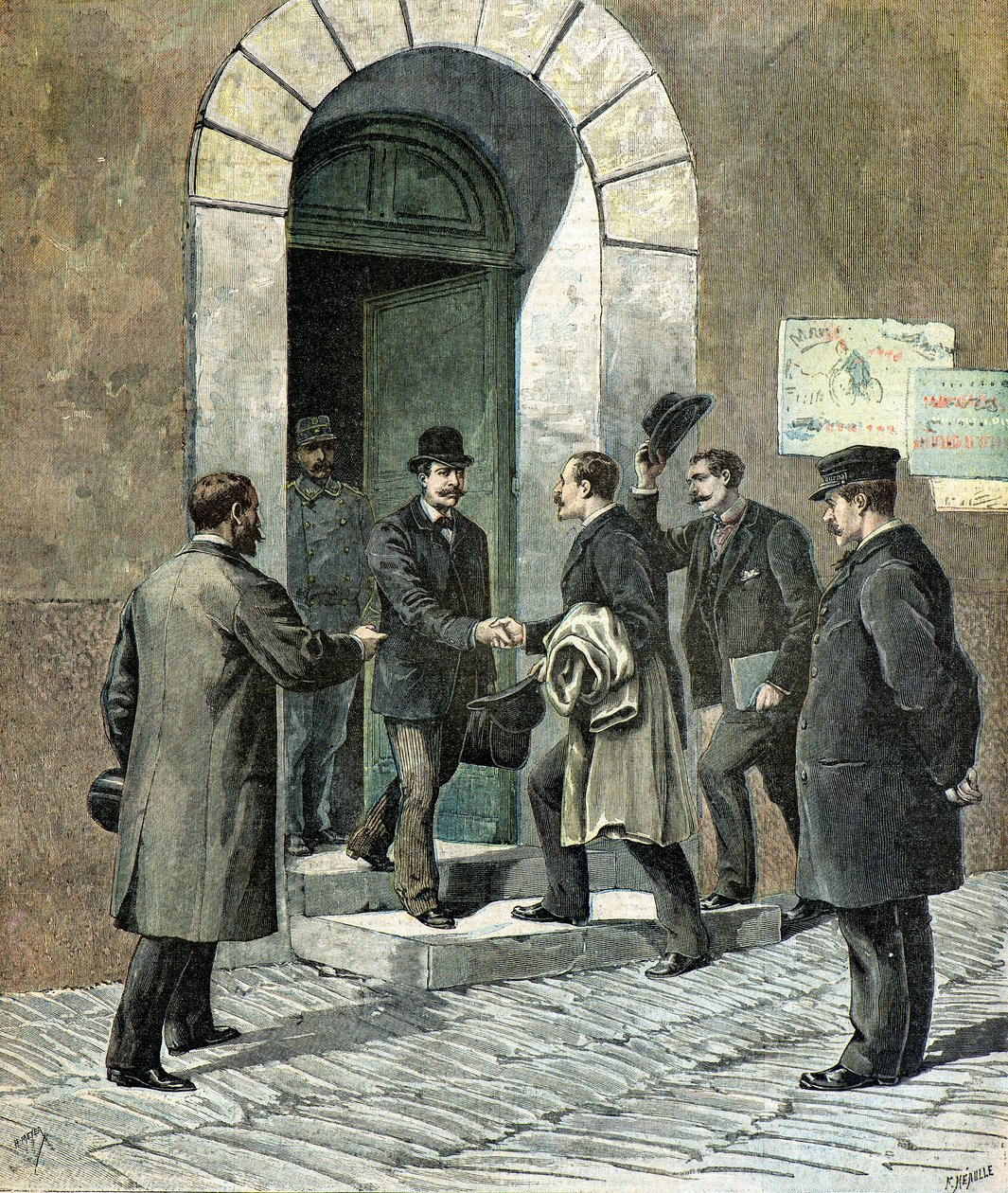 Monsieur Turpin szabadulása az etampes-i börtönből alkotó: Henri Meyer
