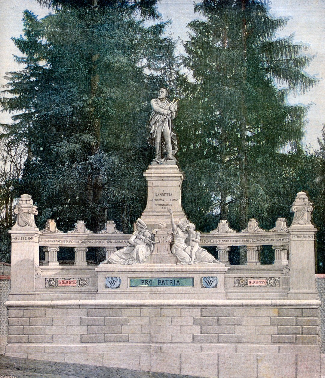 Leon Gambetta emlékműve, Ville d