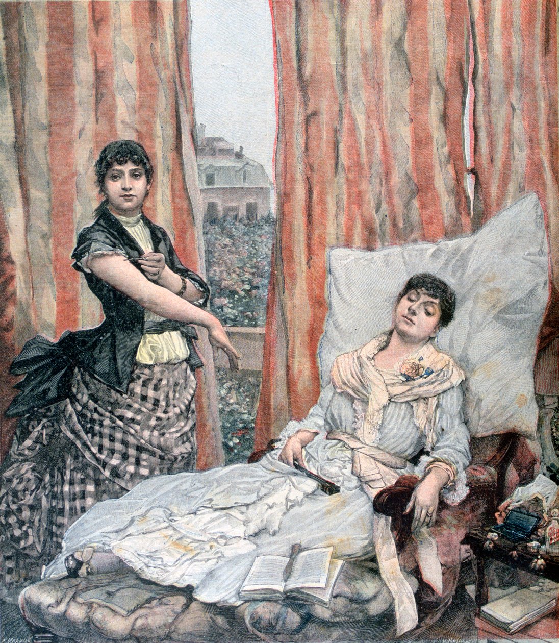Morphiamania, 1891 alkotó: Henri Meyer
