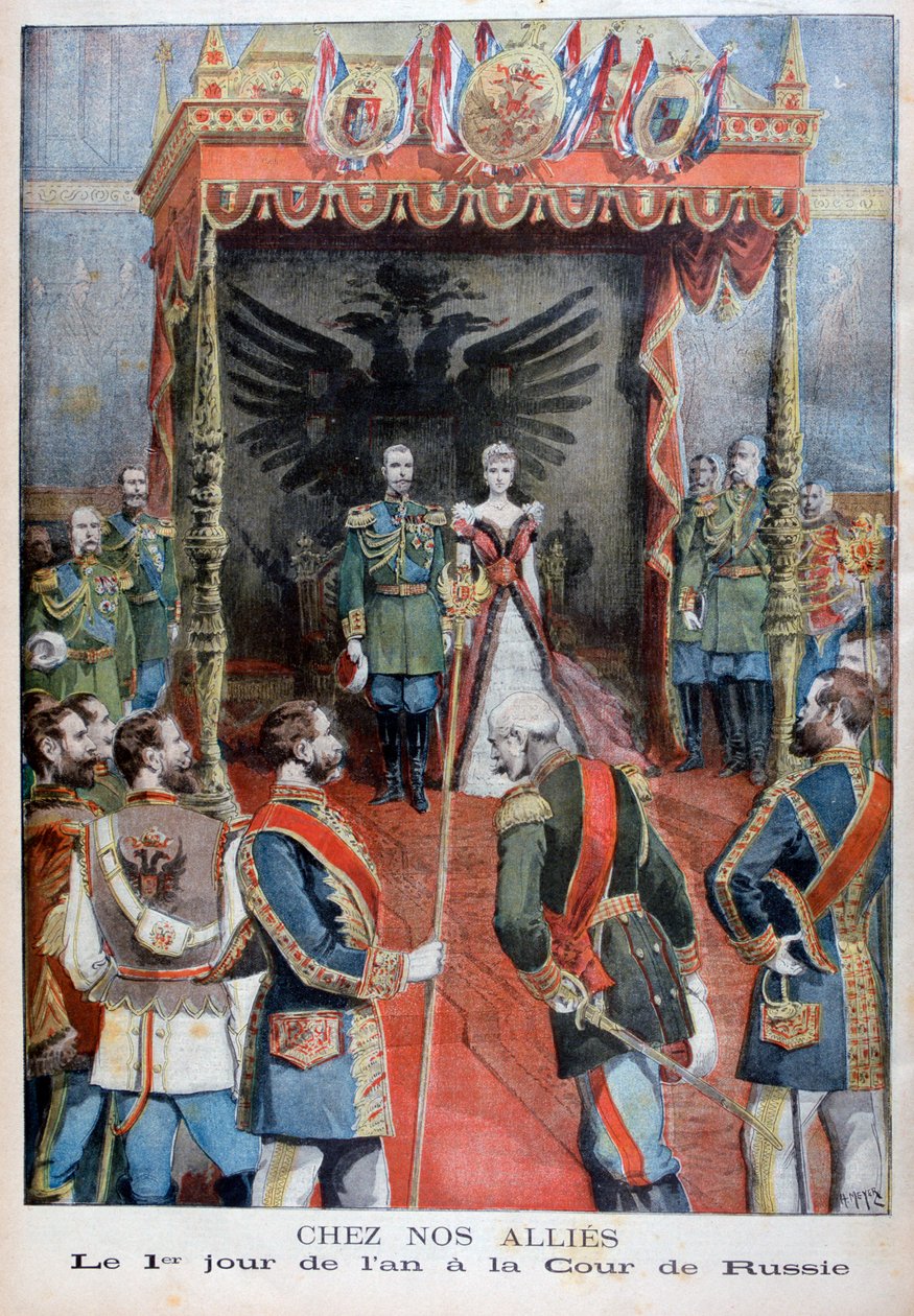 Újévi fogadás az orosz udvarban, 1897 alkotó: Henri Meyer