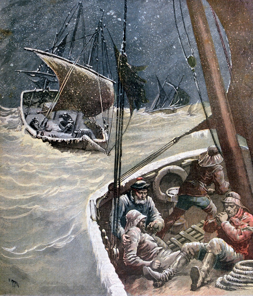 Új-fundlandi halászok, 1892 alkotó: Henri Meyer
