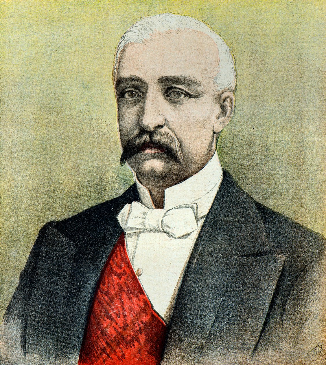 Felix Faure francia elnök portréja alkotó: Henri Meyer