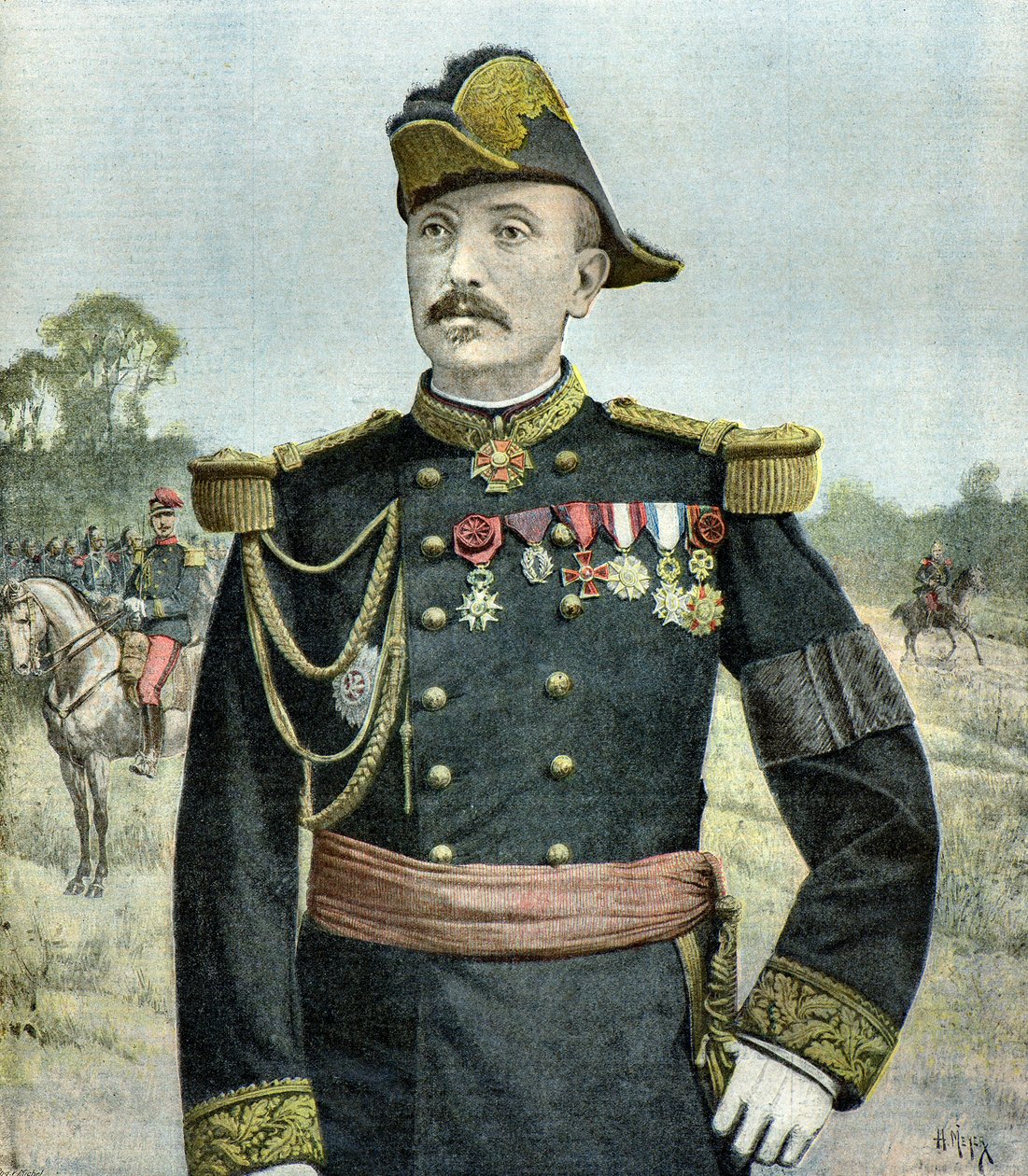 Raoul Le Mouton de Boisdeffre tábornok portréja alkotó: Henri Meyer