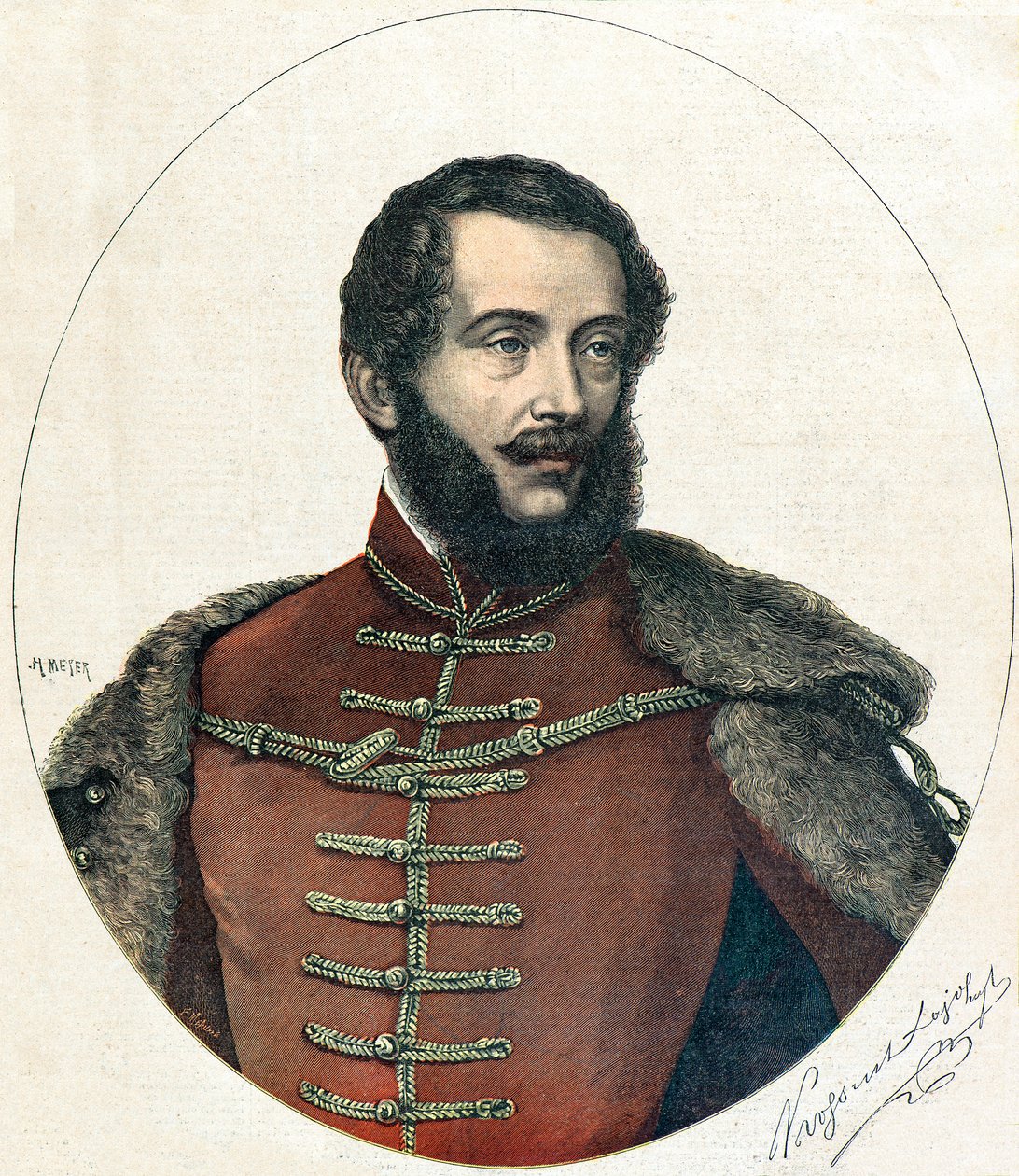 Portrait of Lajos Kossuth alkotó: Henri Meyer