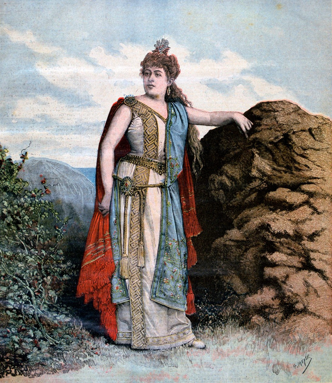 Renee Richard a Sapho című operában, 1893 alkotó: Henri Meyer
