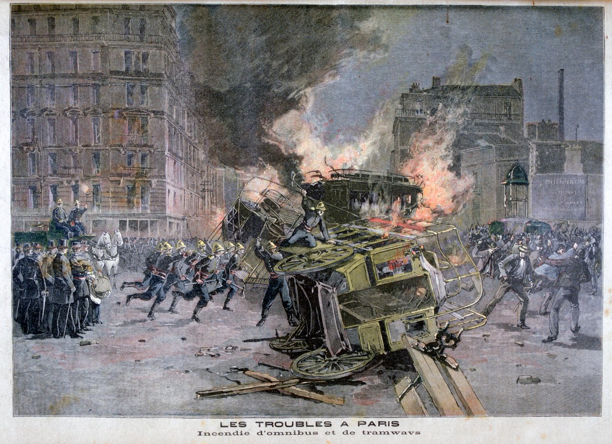 Zavargások Párizsban, 1897 alkotó: Henri Meyer