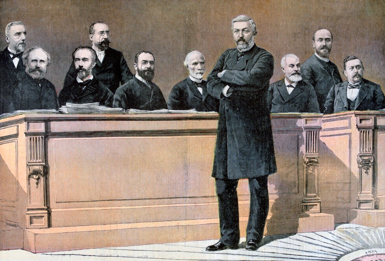 A francia kormány első padja, 1891 alkotó: Henri Meyer