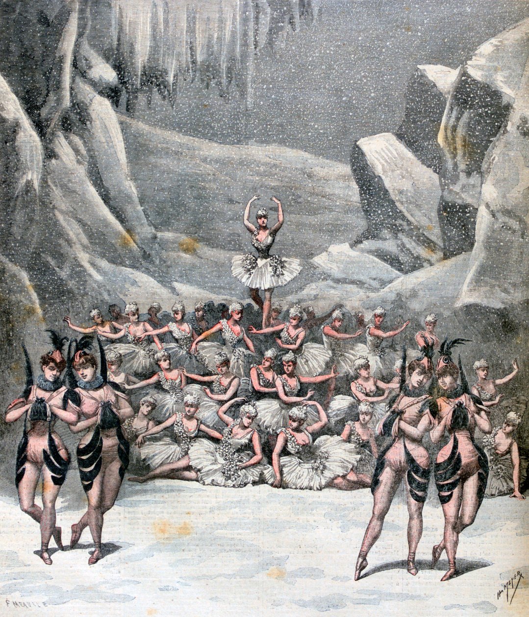 Jacques Offenbach: A hóbalett, Utazás a Holdba című filmből, 1892 alkotó: Henri Meyer
