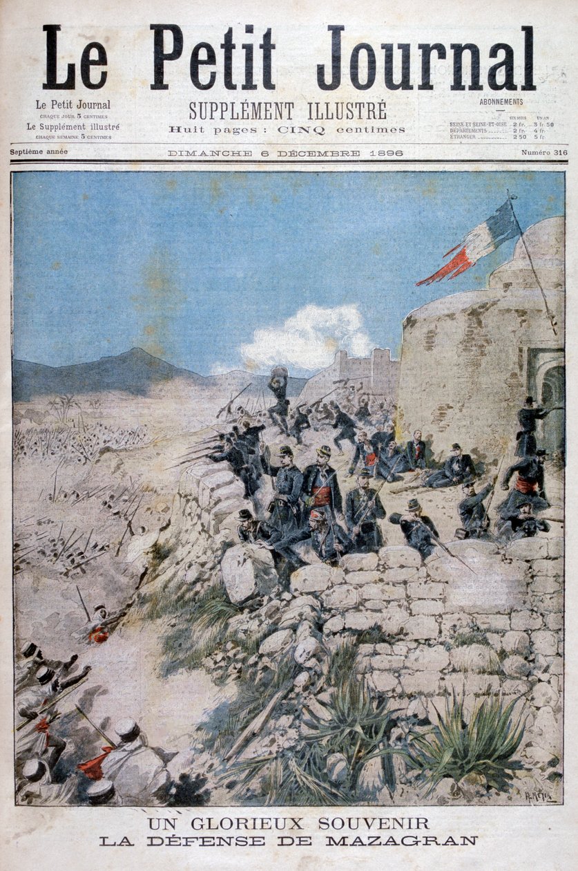Mazagran védelme, Algéria, 1896 alkotó: Henri Meyer