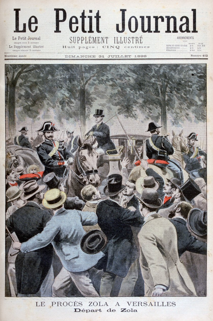 Émile Zola távozása Versailles-ból, 1898 alkotó: Henri Meyer