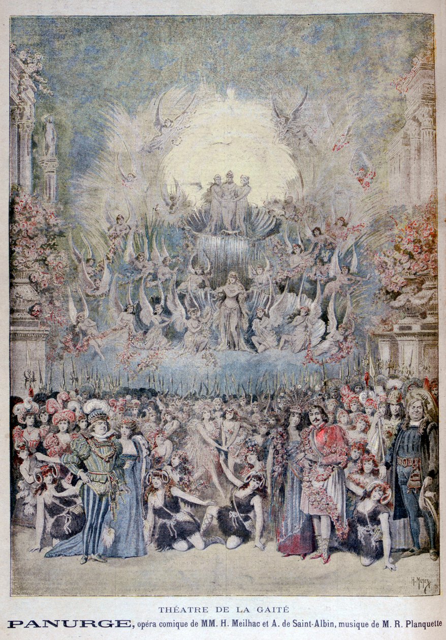 A Panurge opera a párizsi Théâtre de la Gaîtéban, 1895 alkotó: Henri Meyer