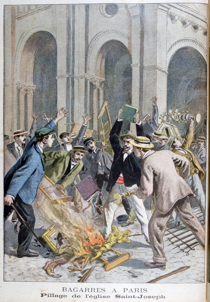 Szent József kifosztása, Párizs, 1899. alkotó: Henri Meyer