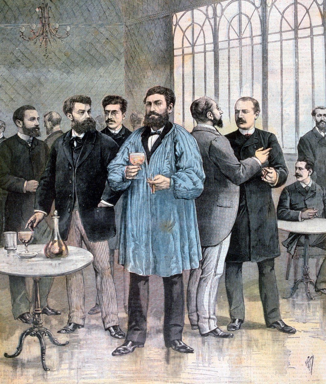 A frissítő bár, Franciaország képviselőháza, Párizs, 1892 alkotó: Henri Meyer