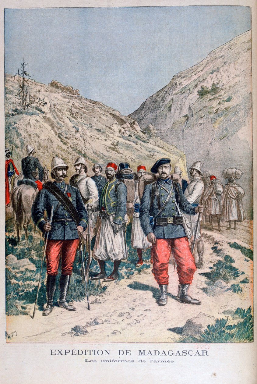 A francia expedíciós csapat egyenruhája Madagaszkáron, 1895 alkotó: Henri Meyer