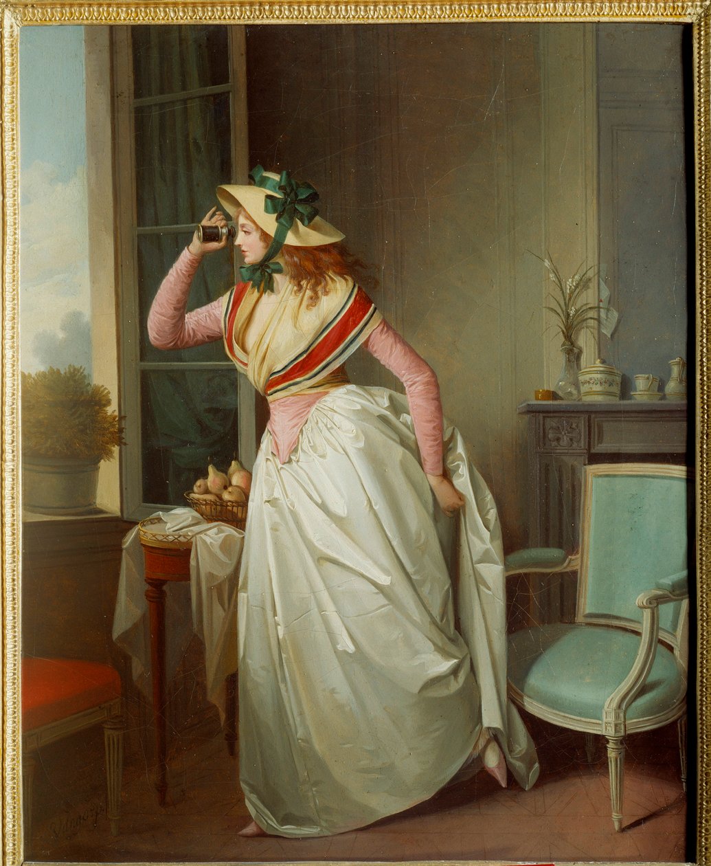 Nő a szemében Henri Nicolas van Gorp (1756-1819) festménye 19. század V. 0,4x0,32 m Rouen, musee des Beaux Arts alkotó: Henri Nicolas van Gorp