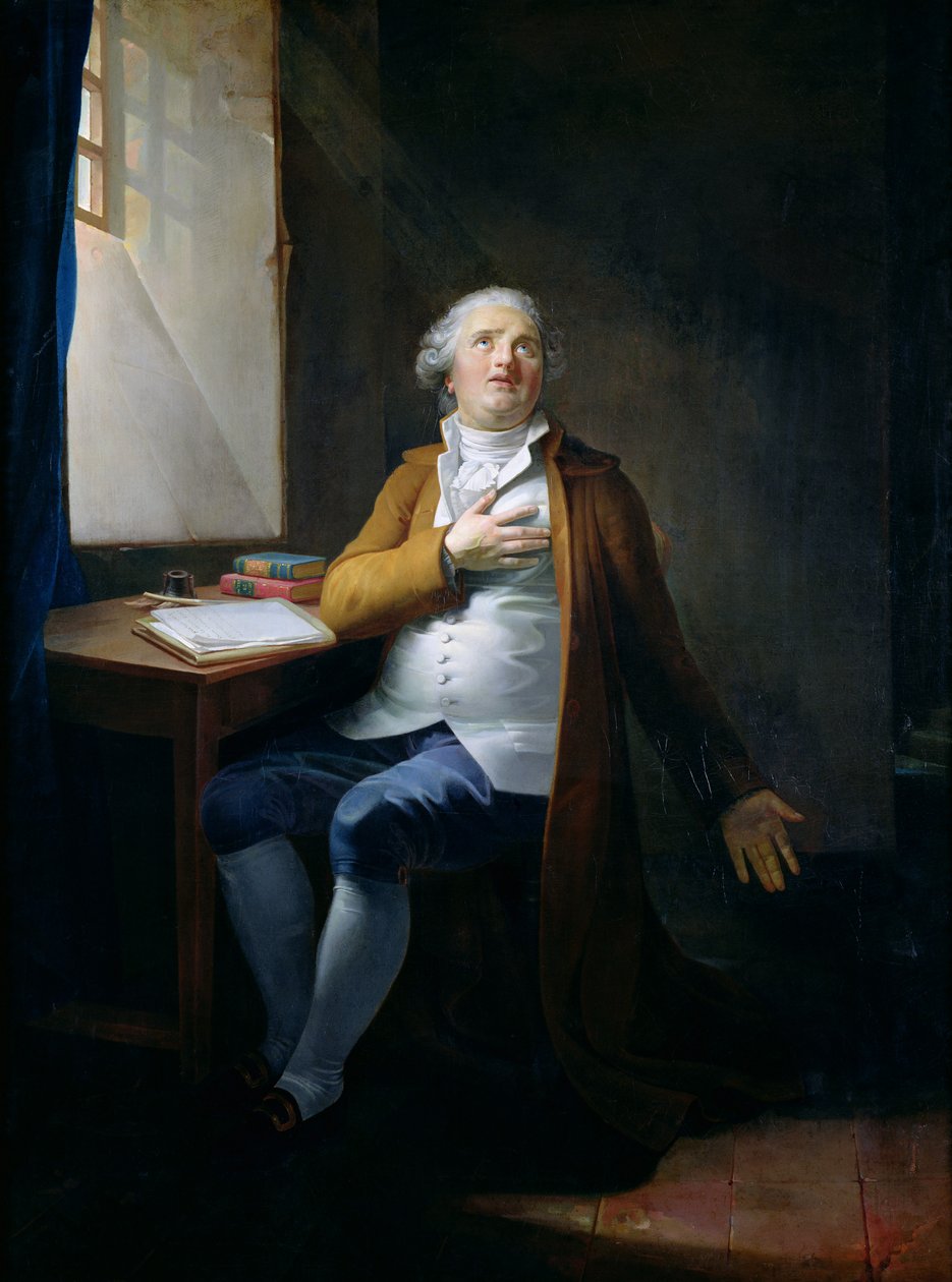 XVI. Lajos (1754-93) a templomban, 1795 körül (olaj, vászon) alkotó: Henri Pierre Danloux
