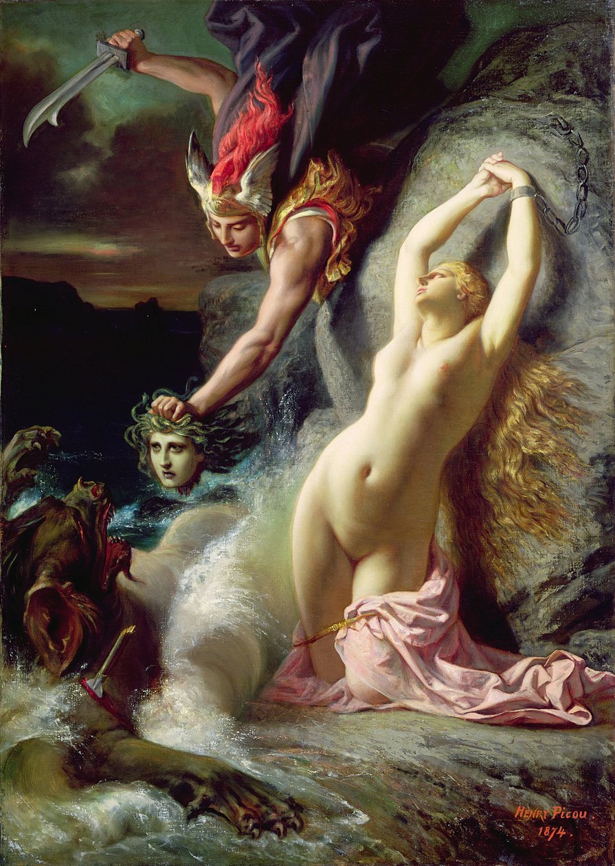 Andromeda a sziklához láncolva, 1874 alkotó: Henri Pierre Picou