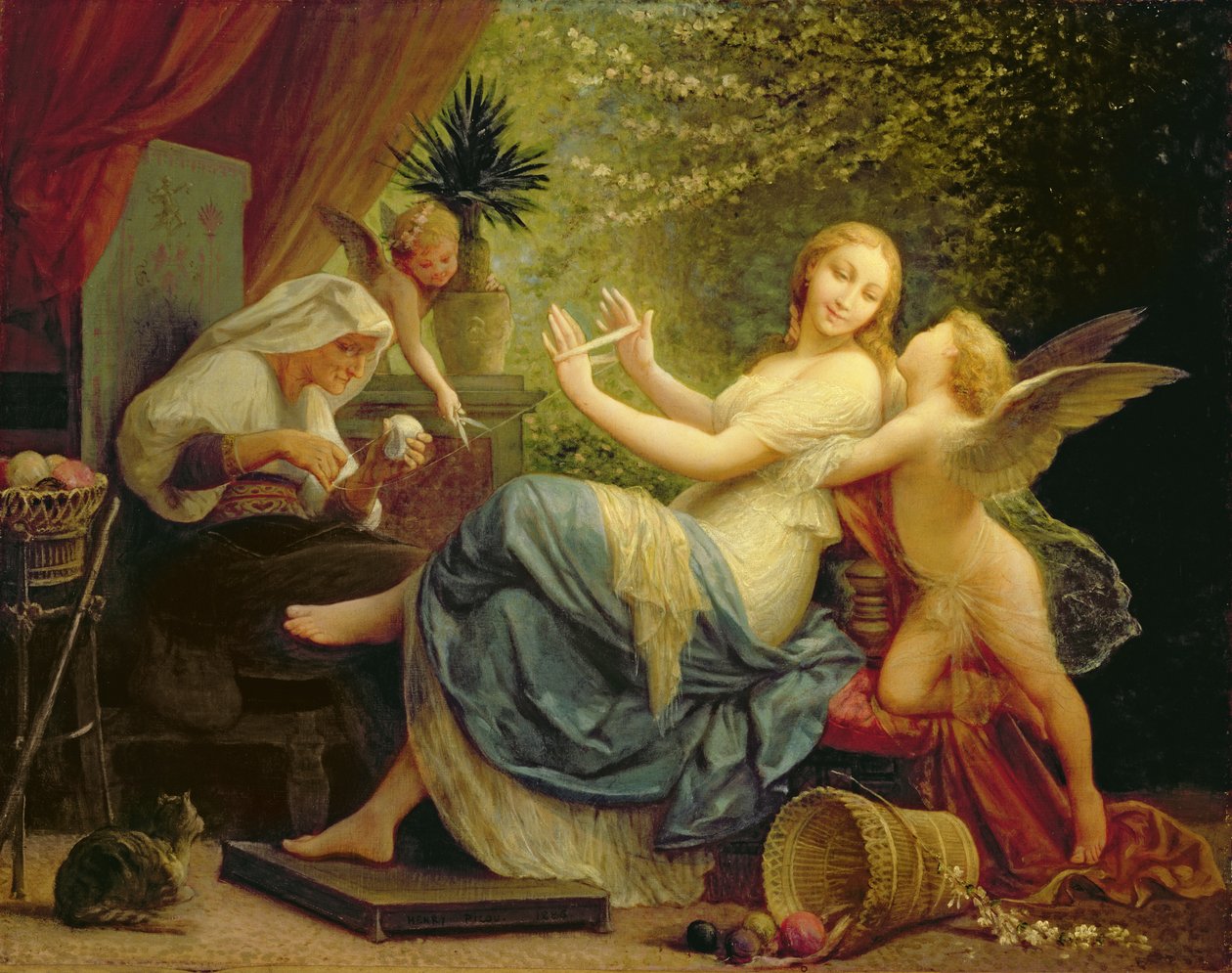 Az ártatlanság elcsábította a szerelem, 1886 alkotó: Henri Pierre Picou
