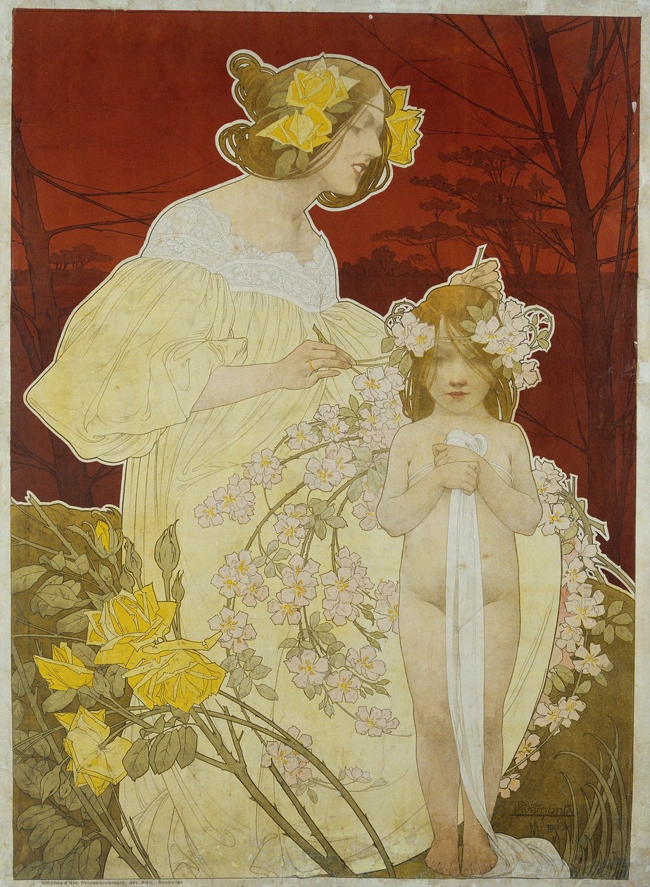 Női Palota. 1900-as kiállítás alkotó: Henri Henri Antoine Théodore Livemont