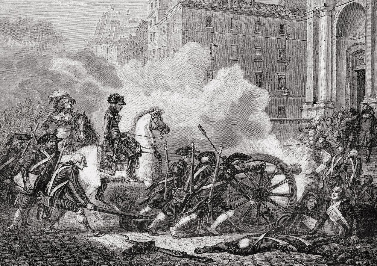 A párizsi szekciók veresége, 1795. május, Louis Blanc (1811-82) „Histoire de la Revolution Francaise” című művéből, Paul Jonnard (megh. 1902) metszete 1847-62 alkotó: Henri Renaud
