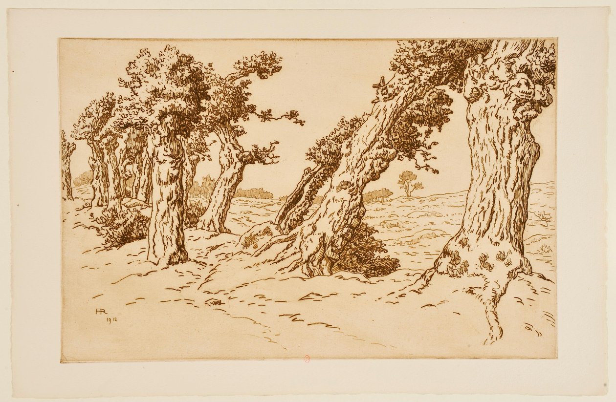 Knotige Baumstämme alkotó: Henri Rivière