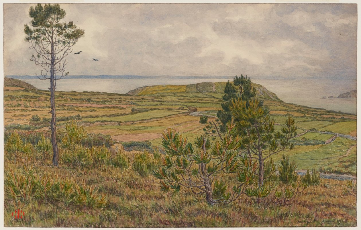 Douarnenez-öböl. Morgat alkotó: Henri Rivière