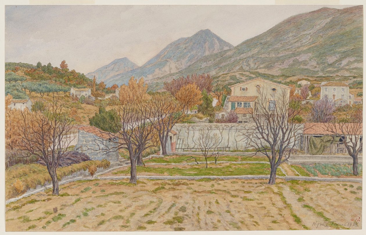 Umgebung von Nyons alkotó: Henri Rivière