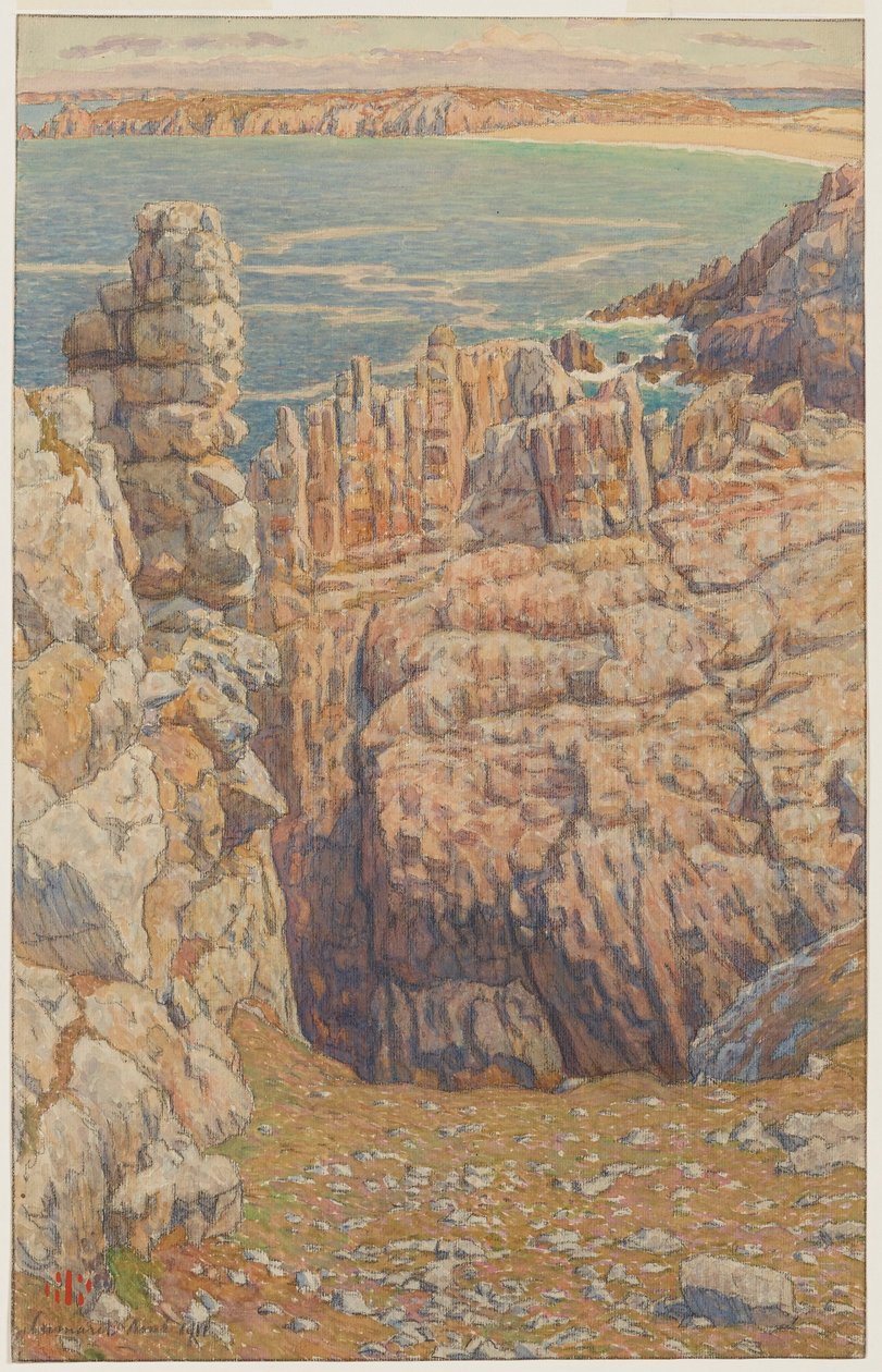 Camaret sziklái alkotó: Henri Rivière