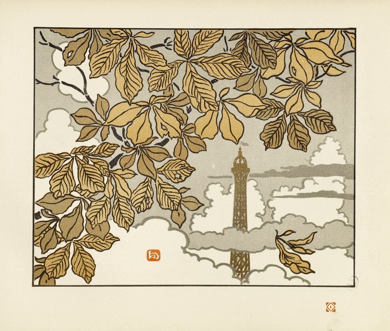 Előlap [Az Eiffel-torony harminchat látképe] alkotó: Henri Rivière