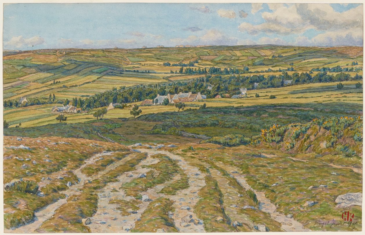Landes de Lesquiffinec. Morgat alkotó: Henri Rivière