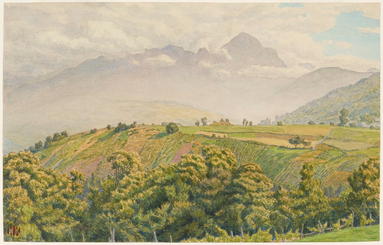 Nebliger Morgen auf dem Charvin alkotó: Henri Rivière