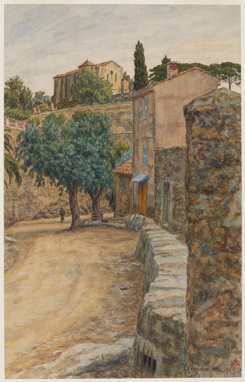 Straße in Bormes alkotó: Henri Rivière
