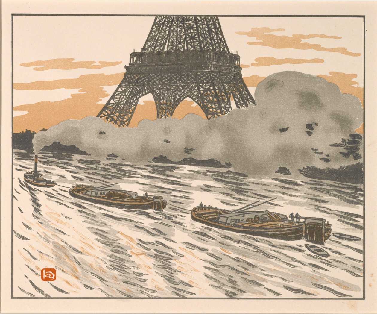 A bárkák az Eiffel-torony harminchatból alkotó: Henri Rivière