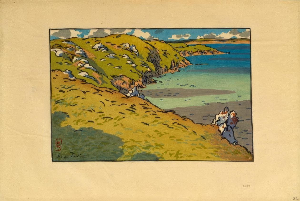 Fresnaye-öböl (Saint-Cast) alkotó: Henri Rivière