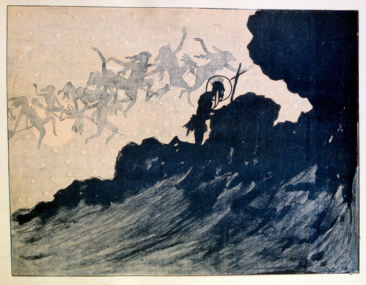 Szent Antal kísértései alkotó: Henri Rivière