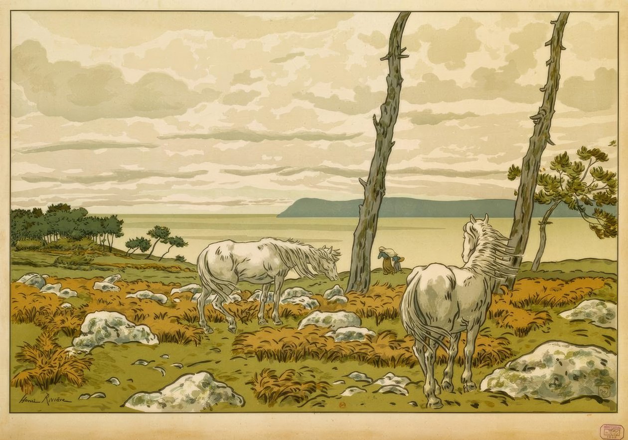A fürdőszobában alkotó: Henri Rivière