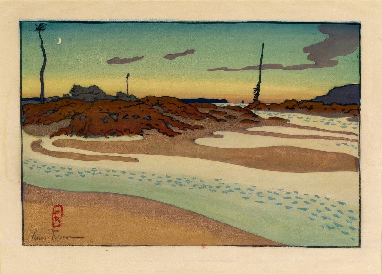 Címkék; a száj, Cheruette és szamár (Saint-Briac) alkotó: Henri Rivière
