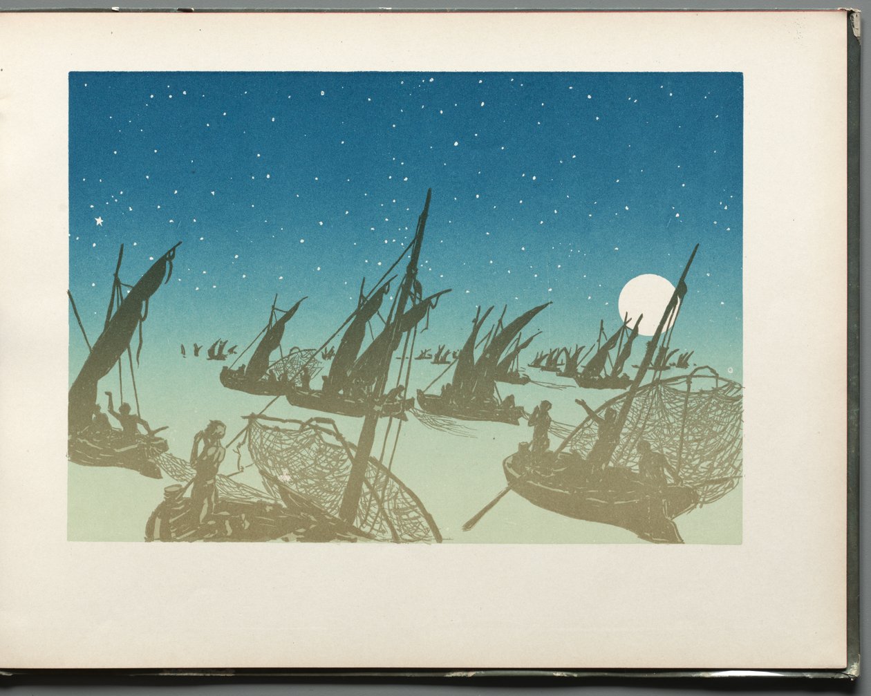 A csillagok haladása: Les Pêcheurs alkotó: Henri Rivière