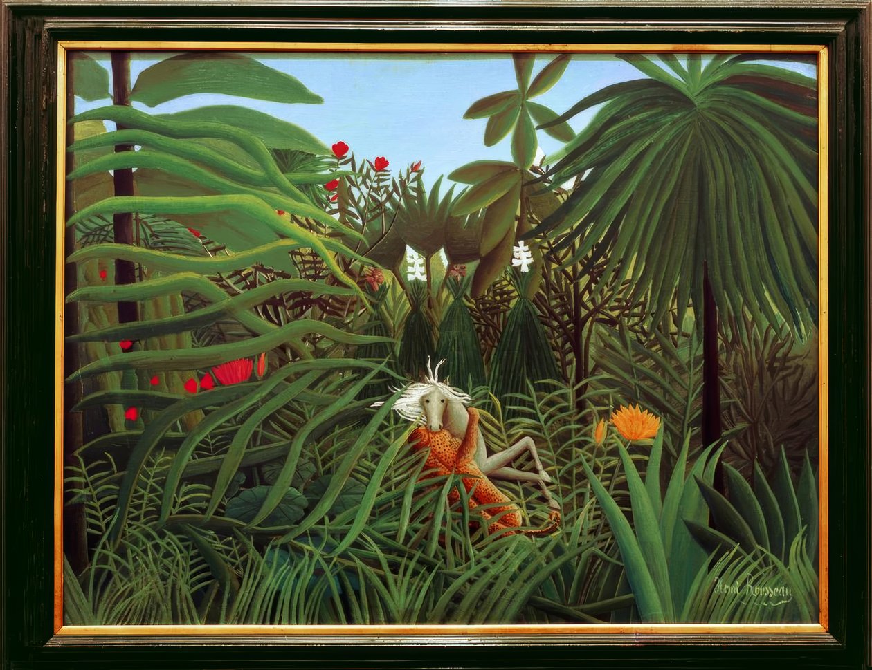 A lovat megtámadta egy jaguár alkotó: Henri Rousseau