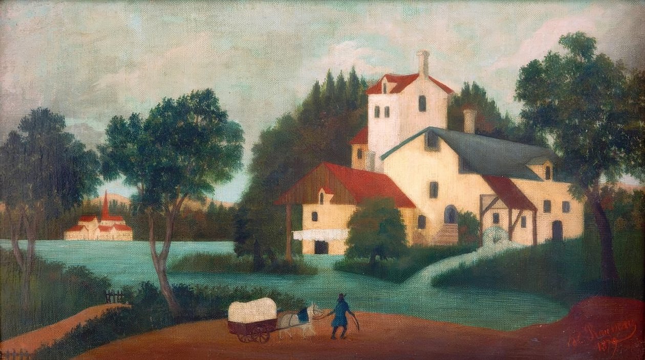 A Hitch a malom előtt alkotó: Henri Rousseau