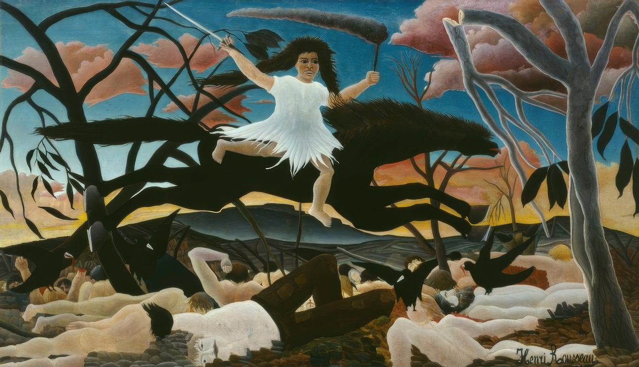 Háború vagy a viszály lovaglása alkotó: Henri Rousseau
