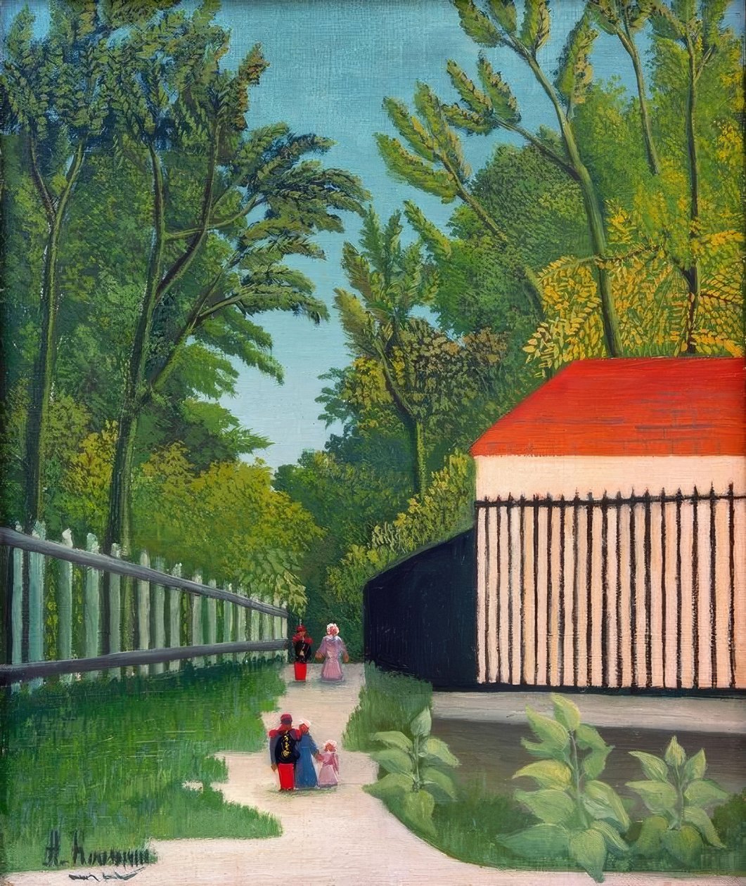 A sétány a Montsouris parkban alkotó: Henri Rousseau