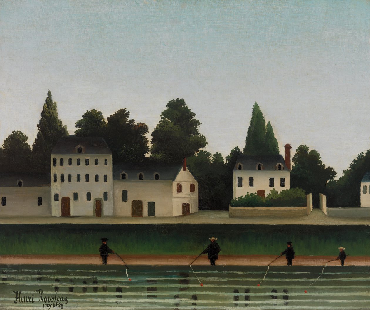 Táj és négy halász alkotó: Henri Rousseau