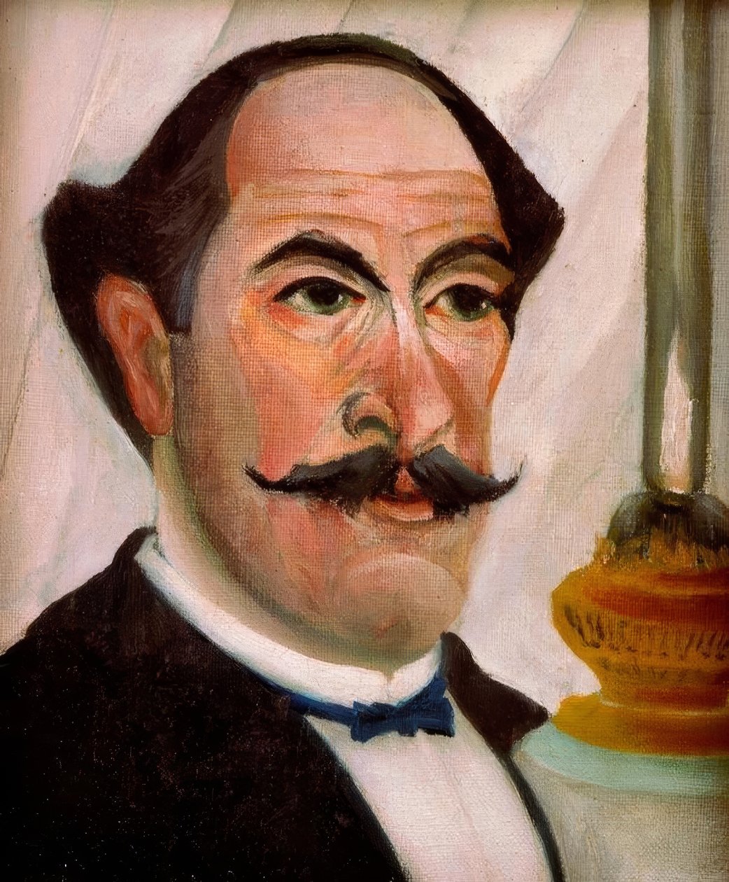 A művész saját portréja lámpával alkotó: Henri Rousseau
