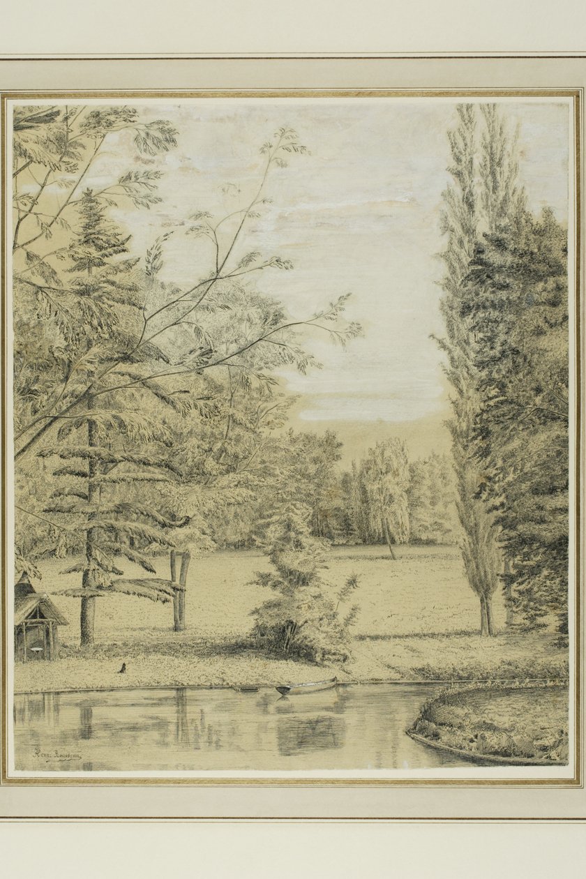 Folyó és park táj alkotó: Henri Rousseau