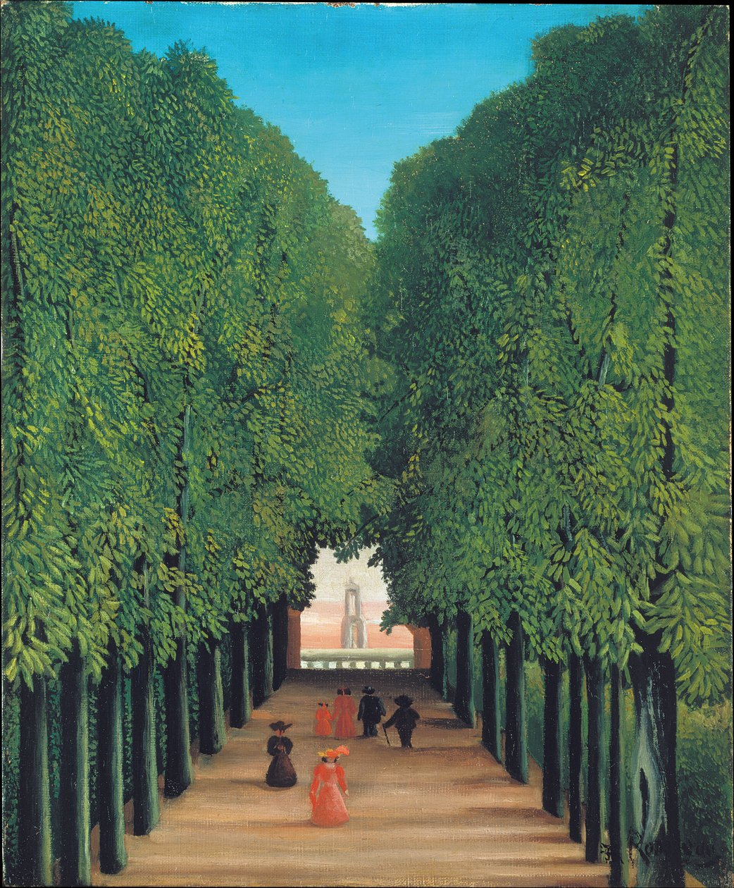 A Saint-Cloud park sugárútja alkotó: Henri Rousseau
