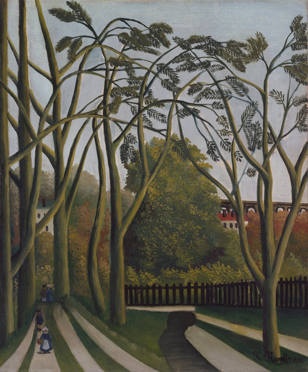 A Bièvre partja Bicêtre közelében, kb. 1908-09. alkotó: Henri Rousseau